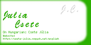 julia csete business card